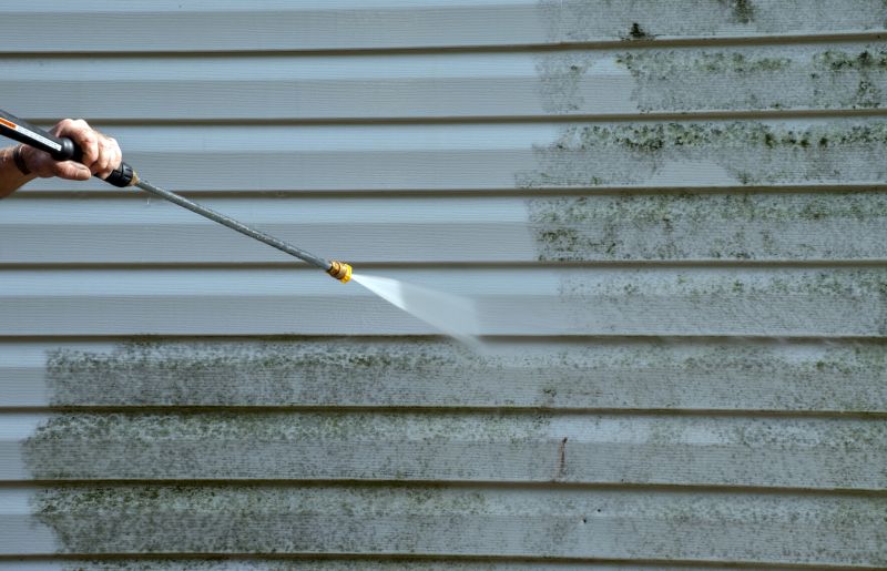 Powerwashing of a Home Exterior