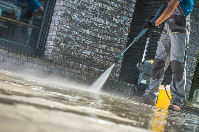 Powerwashing Equipment in Use